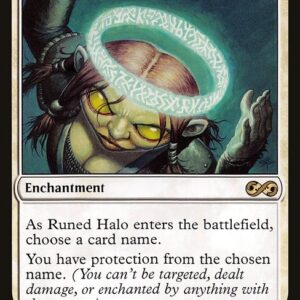 Ultimate Masters - 34 - Runed Halo - Rare - W - Foil