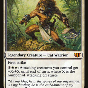 Commander 2014 - 9 - Jazal Goldmane - Mythic - W - Non-foil (Front)