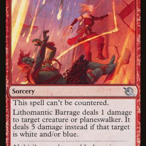 March of the Machine - 152 - Lithomantic Barrage - Uncommon - R - Non-foil