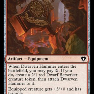 Commander Masters - 219 - Dwarven Hammer - Common - R - Non-foil
