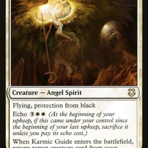 Forgotten Realms Commander - 68 - Karmic Guide - Rare - W - Non-foil (Front)