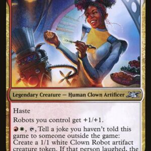Unfinity - 176 - Pietra, Crafter of Clowns - Uncommon - WR - Foil