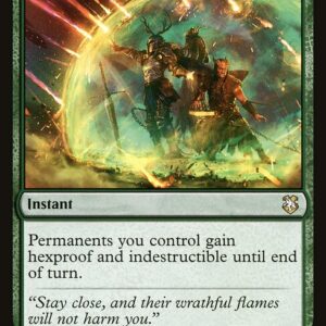 Forgotten Realms Commander - 161 - Heroic Intervention - Rare - G - Non-foil (Front)