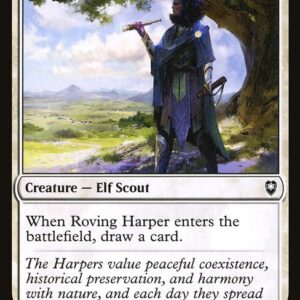 Commander Legends: Battle for Baldur's Gate - 40 - Roving Harper - Common - W - Foil