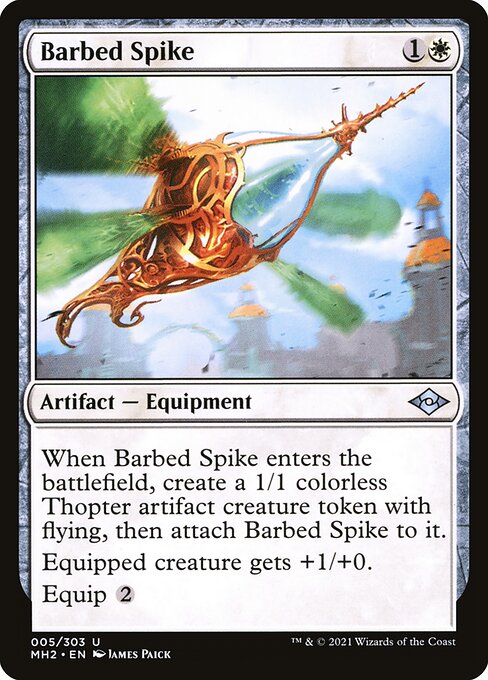 Modern Horizons 2 - 5 - Barbed Spike - Uncommon - W - Foil