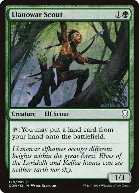 Dominaria - 170 - Llanowar Scout - Common - G - Non-foil