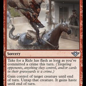 Outlaws of Thunder Junction - 148 - Take for a Ride - Uncommon - R - Non-foil