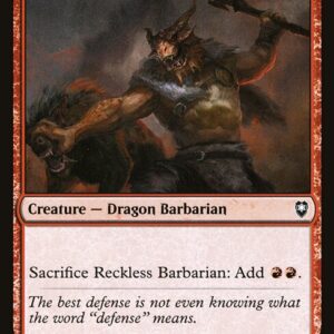 Commander Legends: Battle for Baldur's Gate - 193 - Reckless Barbarian - Common - R - Non-foil