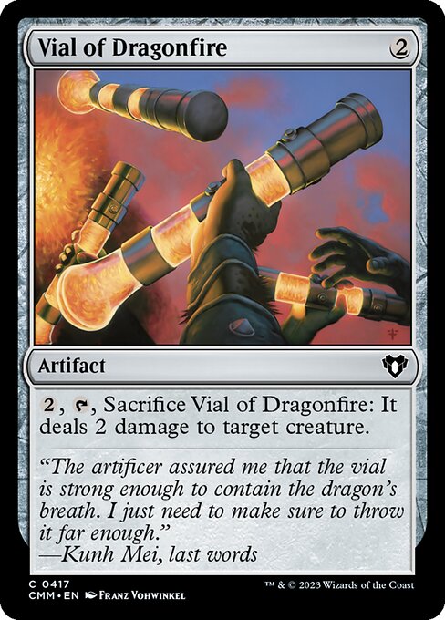 Commander Masters - 417 - Vial of Dragonfire - Common - C - Foil