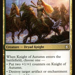 Forgotten Realms Commander - 187 - Knight of Autumn - Rare - WG - Non-foil (Front)