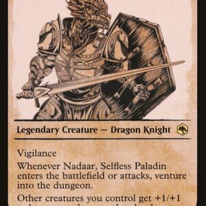 Adventures in the Forgotten Realms - 303 - Nadaar, Selfless Paladin - Rare - W - Foil
