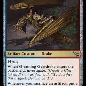 Murders at Karlov Manor - 205 - Gleaming Geardrake - Uncommon - UR - Foil