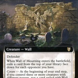 Midnight Hunt Commander - 48 - Wall of Mourning - Rare - W - Non-foil (Front)