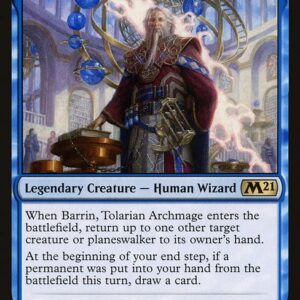 Core Set 2021 - 45 - Barrin, Tolarian Archmage - Rare - U - Non-foil (Front)