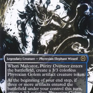 Phyrexia: All Will Be One - 320 - Malcator, Purity Overseer - Rare - WU - Foil
