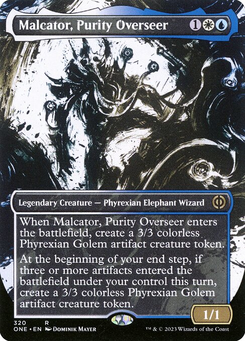 Phyrexia: All Will Be One - 320 - Malcator, Purity Overseer - Rare - WU - Foil