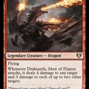 Commander Masters - 218 - Drakuseth, Maw of Flames - Rare - R - Non-foil