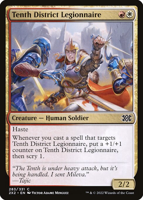 Double Masters 2022 - 283 - Tenth District Legionnaire - Common - WR - Foil