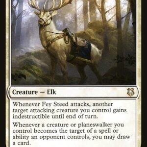 Forgotten Realms Commander - 5 - Fey Steed - Rare - W - Non-foil (Front)