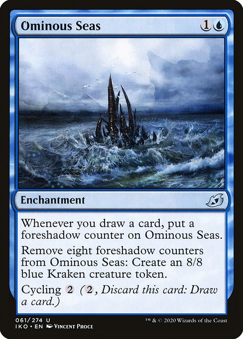 Ikoria: Lair of Behemoths - 61 - Ominous Seas - Uncommon - U - Non-foil (Front)