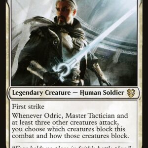Midnight Hunt Commander - 90 - Odric, Master Tactician - Rare - W - Non-foil (Front)