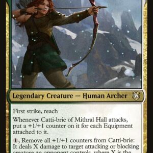Forgotten Realms Commander - 44 - Catti-brie of Mithral Hall - Rare - WG - Non-foil (Front)