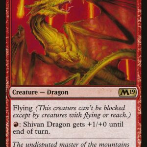 Core Set 2019 - 300 - Shivan Dragon - Rare - R - Non-foil