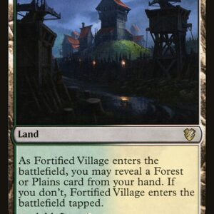 Midnight Hunt Commander - 174 - Fortified Village - Rare - C - Non-foil (Front)