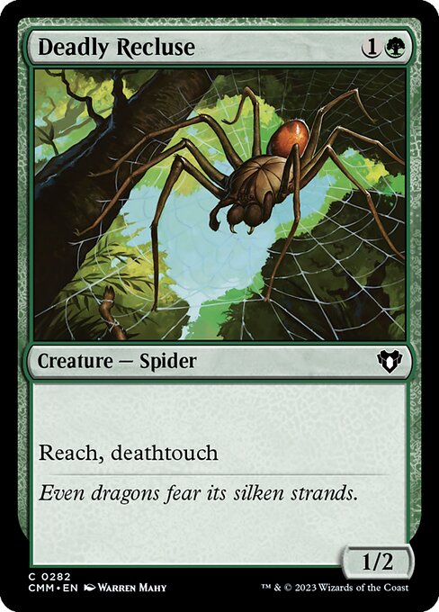 Commander Masters - 282 - Deadly Recluse - Common - G - Non-foil