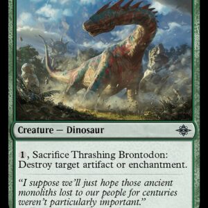 The Lost Caverns of Ixalan - 216 - Thrashing Brontodon - Uncommon - G - Non-foil (Front)
