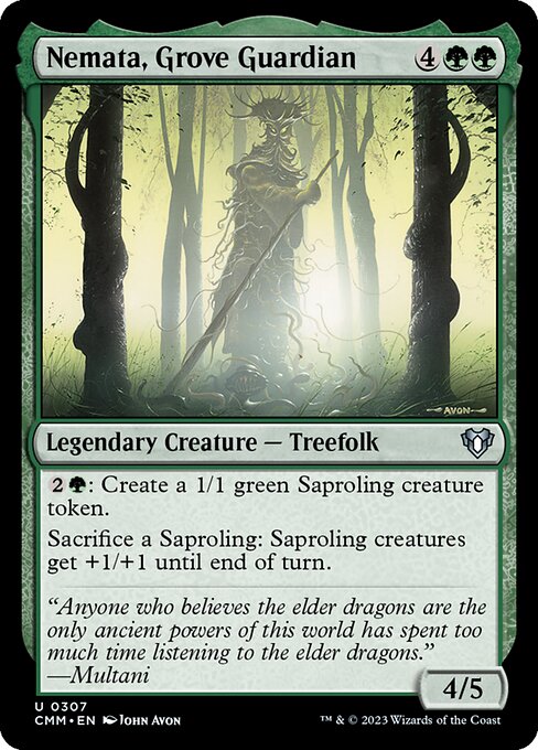 Commander Masters - 307 - Nemata, Grove Guardian - Uncommon - G - Non-foil