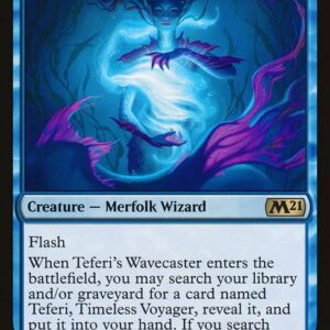 Core Set 2021 - 327 - Teferi's Wavecaster - Rare - U - Non-foil (Front)