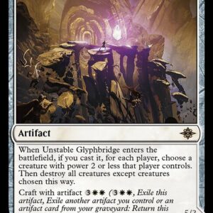 The Lost Caverns of Ixalan - 41 - Unstable Glyphbridge // Sandswirl Wanderglyph - Rare - C - Foil (Front)