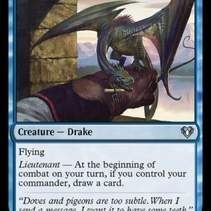 Commander Masters - 104 - Loyal Drake - Uncommon - U - Non-foil