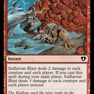 Commander Masters - 262 - Sulfurous Blast - Common - R - Non-foil