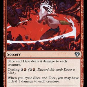 Commander Masters - 255 - Slice and Dice - Uncommon - R - Non-foil