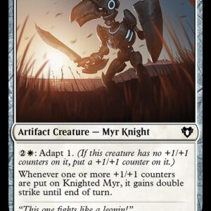 Commander Masters - 36 - Knighted Myr - Common - W - Non-foil