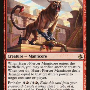 Amonkhet - 138 - Heart-Piercer Manticore - Rare - R - Non-foil