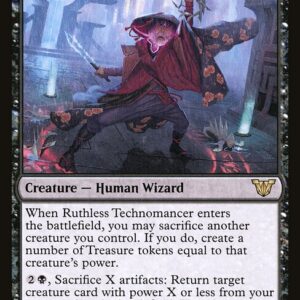 Neon Dynasty Commander - 35 - Ruthless Technomancer - Rare - B - Non-foil