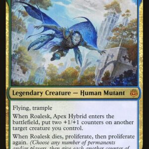 War of the Spark - 213 - Roalesk, Apex Hybrid - Mythic - UG - Foil (Front)