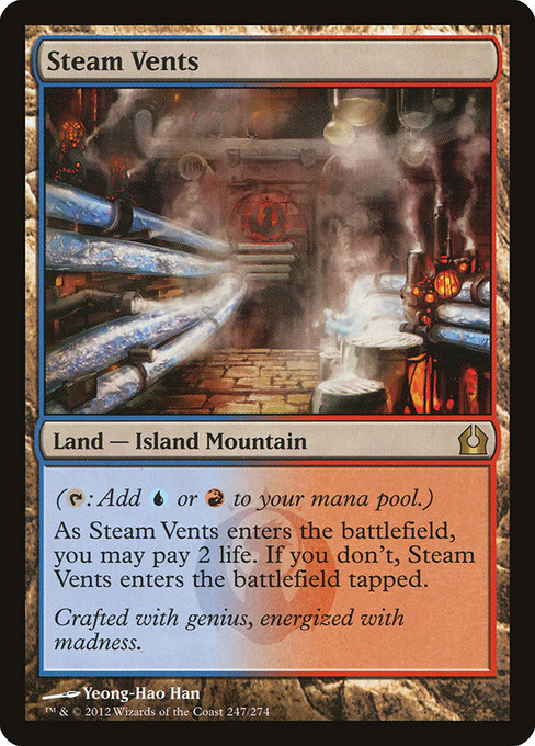 Return to Ravnica - 247 - Steam Vents - Rare - C - Non-foil