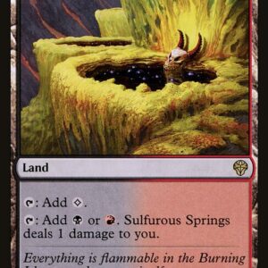Dominaria United - 256 - Sulfurous Springs - Rare - C - Foil
