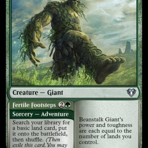 Commander Masters - 275 - Beanstalk Giant // Fertile Footsteps - Uncommon - G - Non-foil
