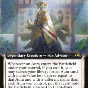 Kamigawa: Neon Dynasty - 439 - Light-Paws, Emperor's Voice - Rare - W - Foil