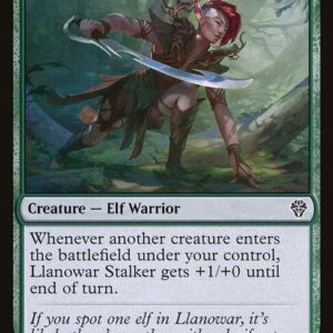 Dominaria United - 171 - Llanowar Stalker - Common - G - Foil