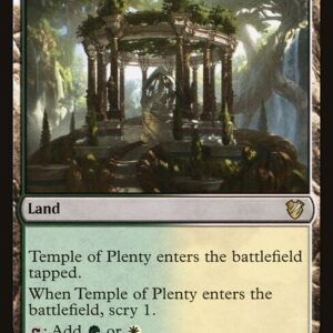 Midnight Hunt Commander - 185 - Temple of Plenty - Rare - C - Non-foil (Front)