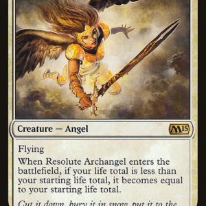 Magic 2015 - 28 - Resolute Archangel - Rare - W - Non-foil