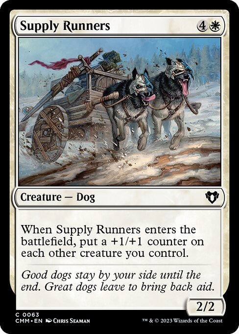 Commander Masters - 63 - Supply Runners - Common - W - Foil