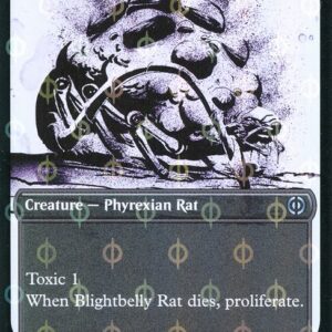 Phyrexia: All Will Be One - 435 - Blightbelly Rat - Uncommon - B - Foil