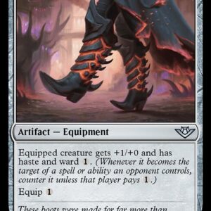 Outlaws of Thunder Junction - 243 - Lavaspur Boots - Uncommon - C - Non-foil